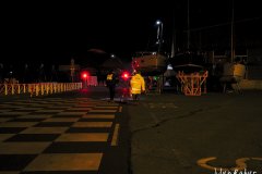 Traçage ligne bleue Marathon de La Rochelle 2019