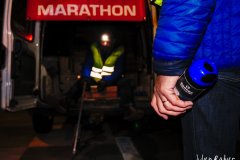 Traçage ligne bleue Marathon de La Rochelle 2019