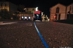 Traçage ligne bleue Marathon de La Rochelle 2019