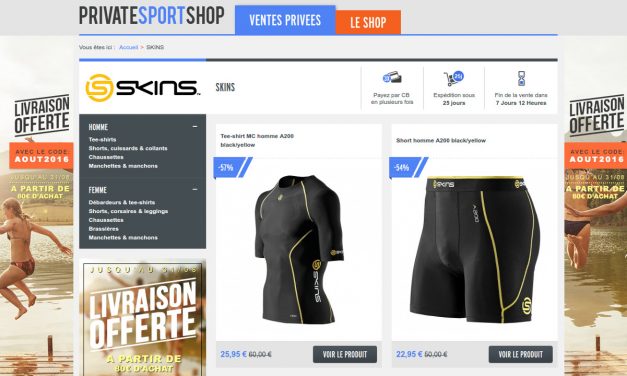 Vente privée Skins
