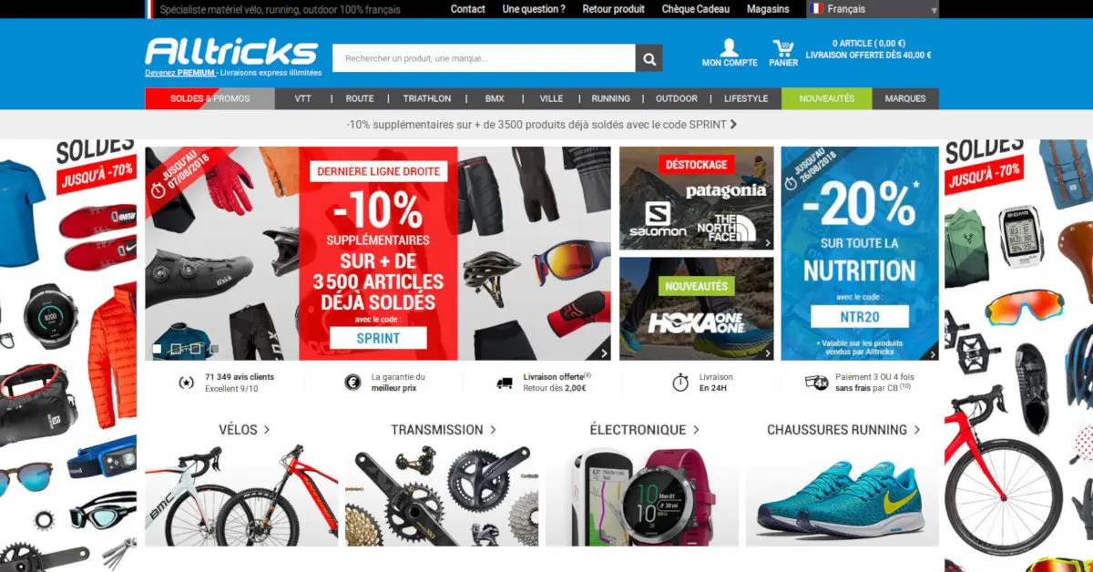 Le code promo de fin de soldes Alltricks