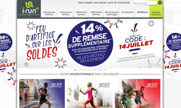 14% de réduction sur les Soldes I-Run