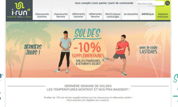 La Promo de Fin de Soldes chez I-Run
